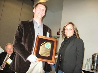 Mark Receives His Plaque 